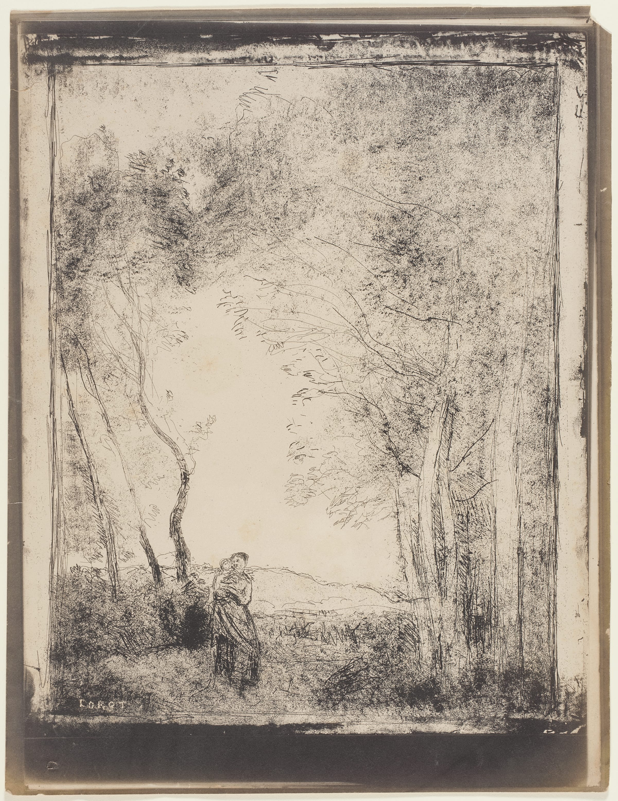 A Young Mother at the Entrance to a Wood
