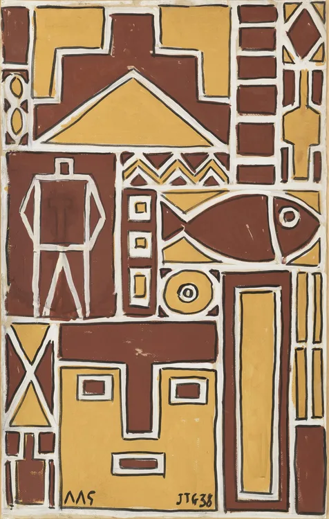 Joaquín Torres-García, Construction with White Line (Construcción