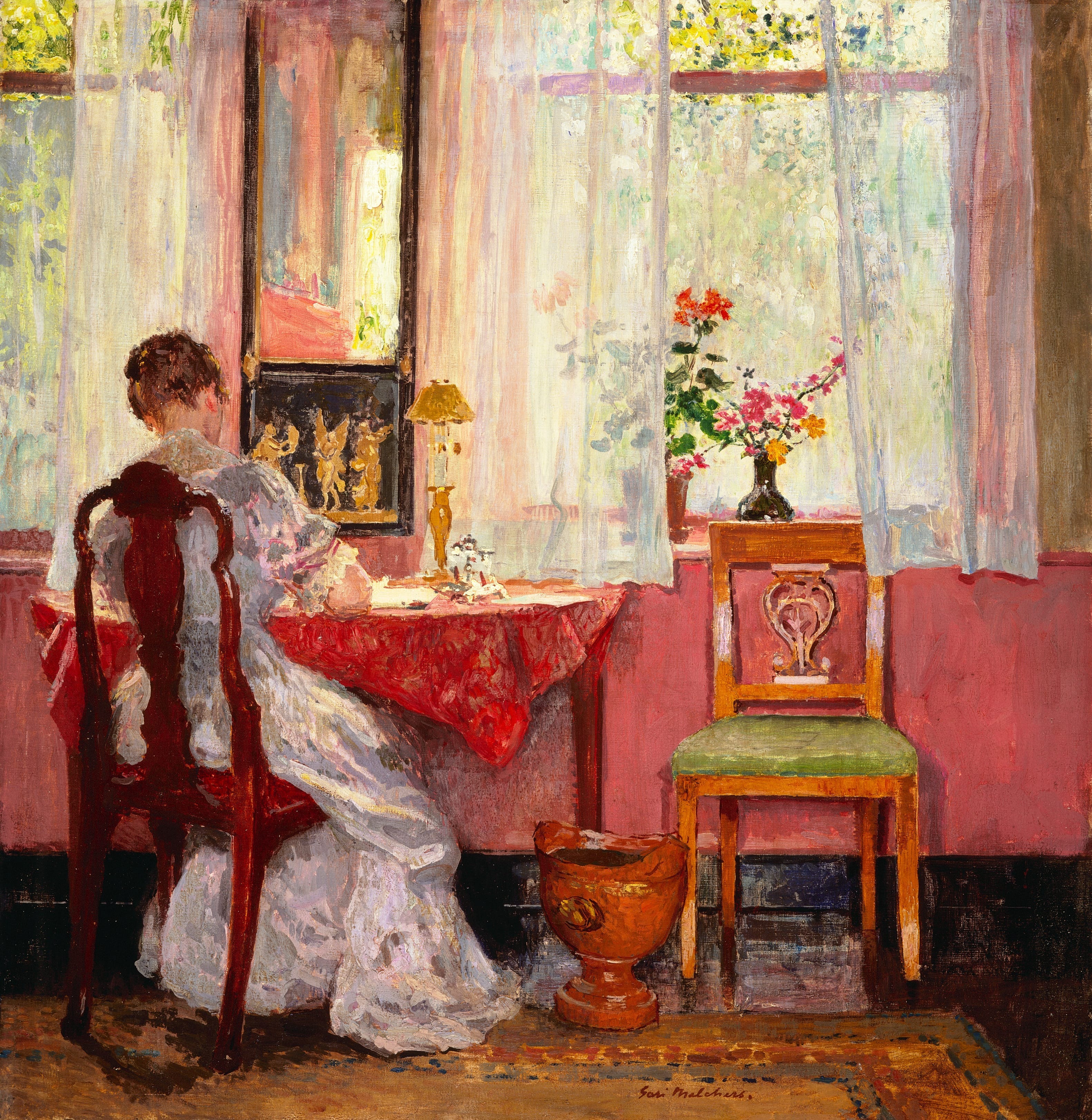 Gari Melchers, Writing, circa 1905-1909 | LACMA Collections