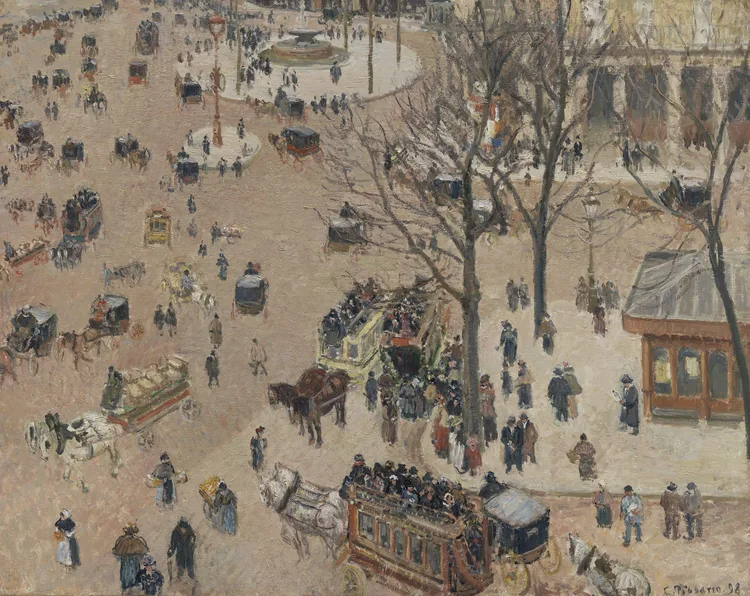 Camille Pissarro, La Place du Théâtre Français, 1898 | LACMA