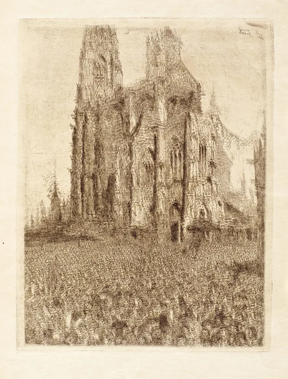 Baron James Ensor, The Cathedral, 1886 | LACMA Collections