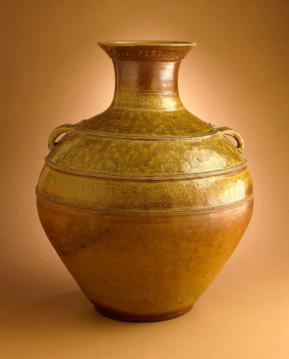 Unknown, Jar (Hu) with Birds, late Western Han dynasty or early
