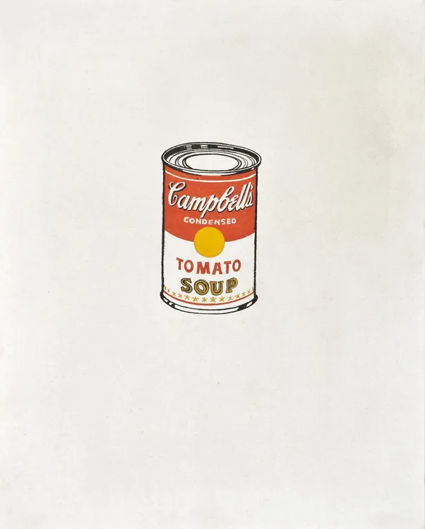 Andy Warhol, Small Campbell's Soup Can (Tomato), 1962 | LACMA