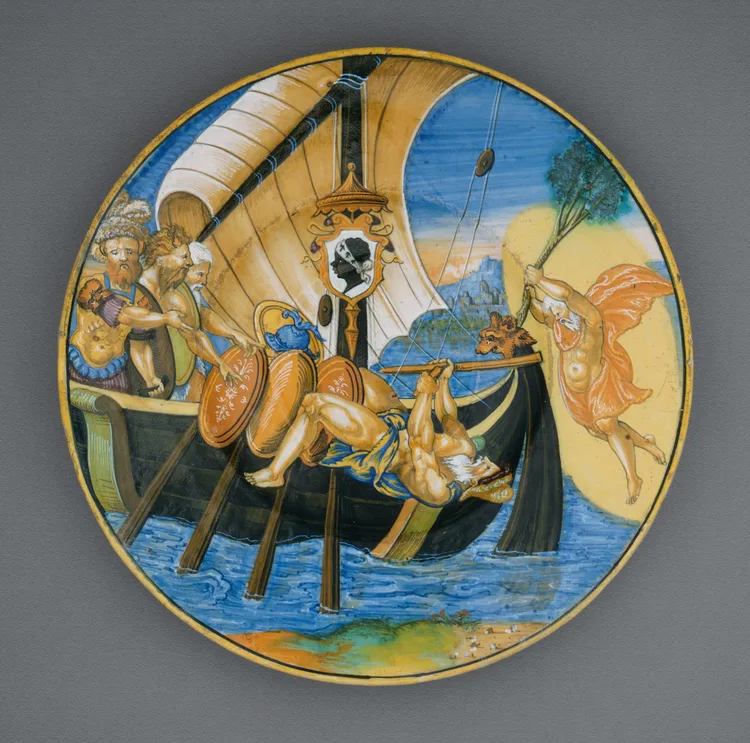 Francesco Xanto Avelli da Rovigo, Charger from the Pucci Service