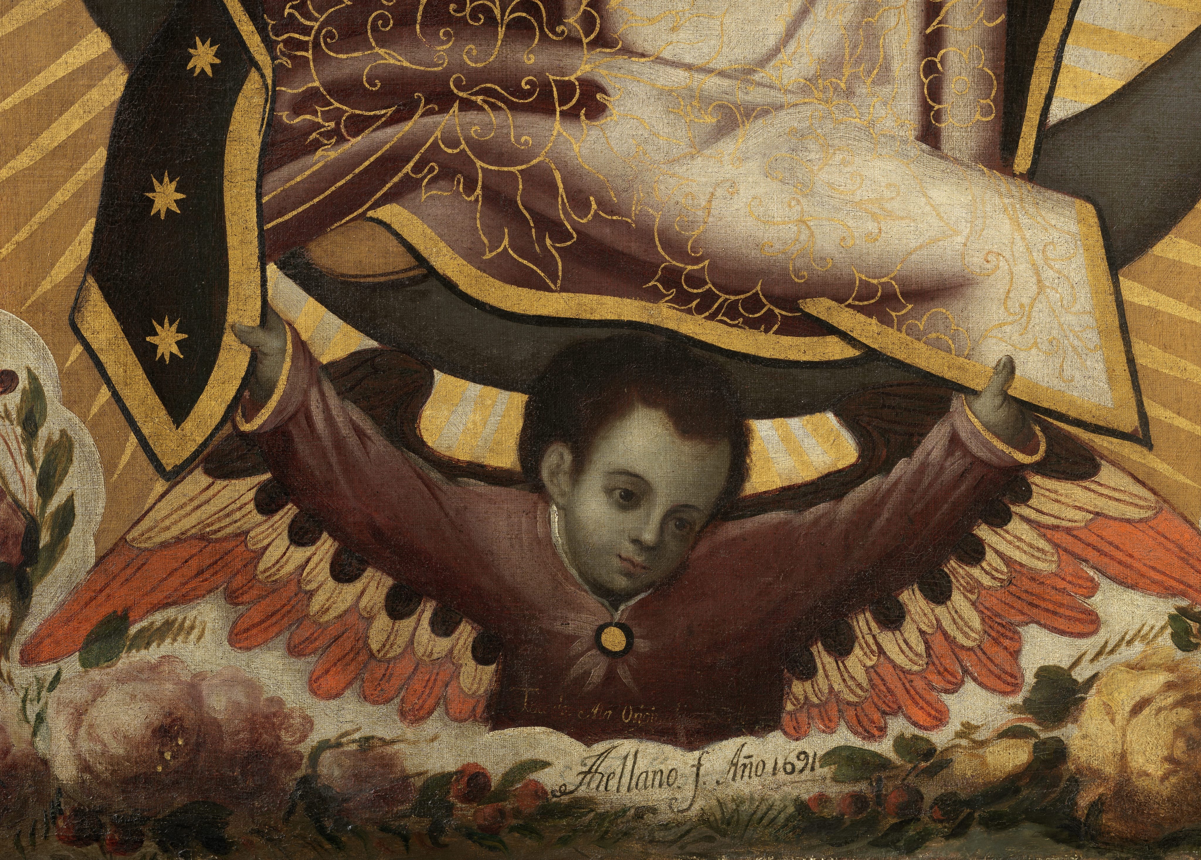 A*様 STRIPPE-D LADY VS La'cryma Christi C Antonio de Arellano, Virgin of Guadalupe (Virgen de Guadalupe