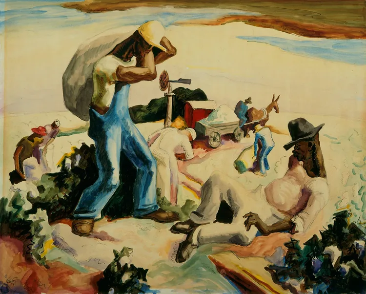Thomas Hart Benton, Cotton Pickers, 1931 | LACMA Collections