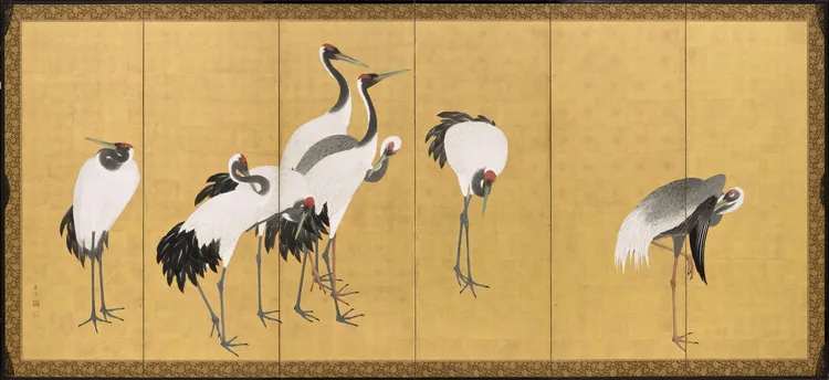 Maruyama Ōkyo, Cranes, 1772, An'ei period (1772-1780) | LACMA