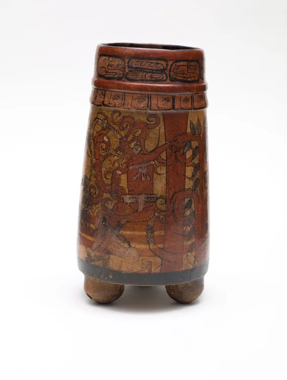 Unknown, Tripod Drinking Cup with Supernatural Palace Scene, 750