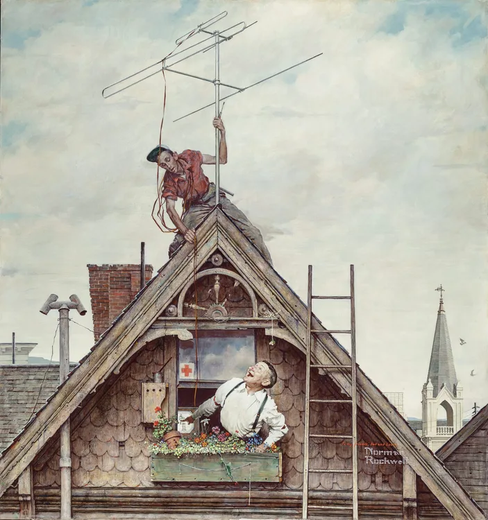 Norman Rockwell, The New Television Set, 1949 | LACMA Collections