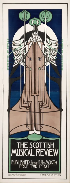 Charles Rennie Mackintosh, Poster for The Scottish Musical Review