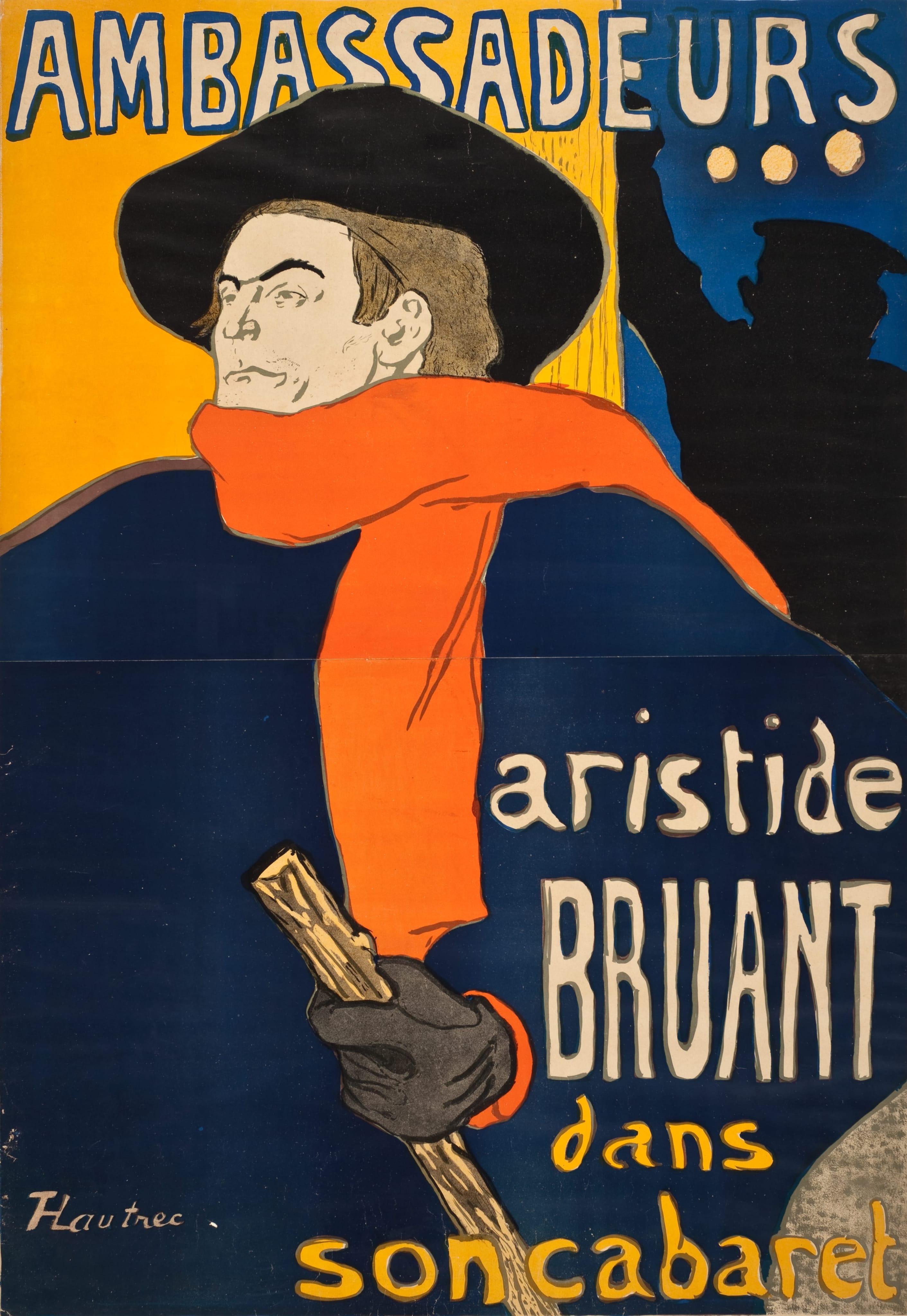 Henri de Toulouse-Lautrec, Ambassadeurs: Aristide Bruant, 1892