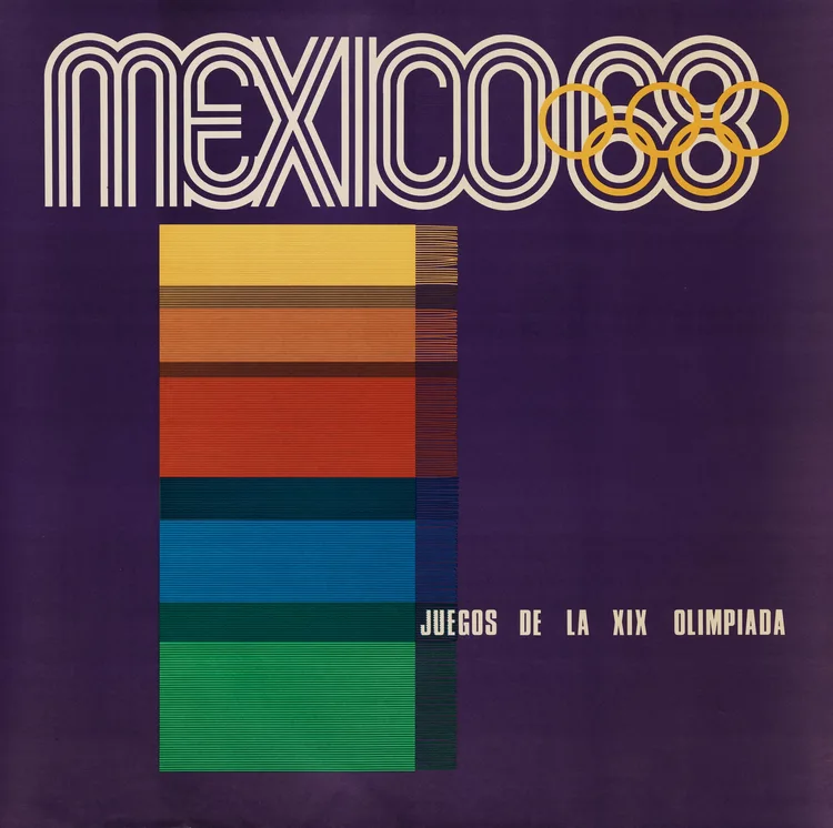 Lance Wyman, Mexico 68 (poster), 1968 | LACMA Collections