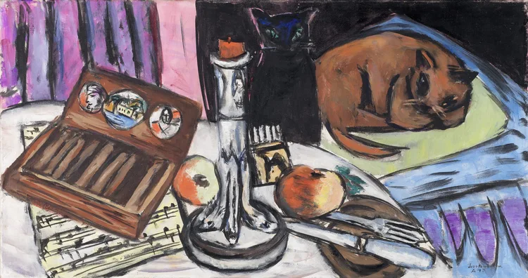 Max Beckmann, Still Life with Silver Candlestick, 1943 | LACMA