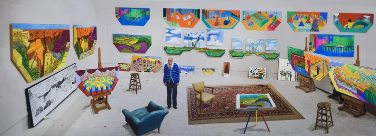 David Hockney, In the Studio, December 2017, 2017 | LACMA Collections