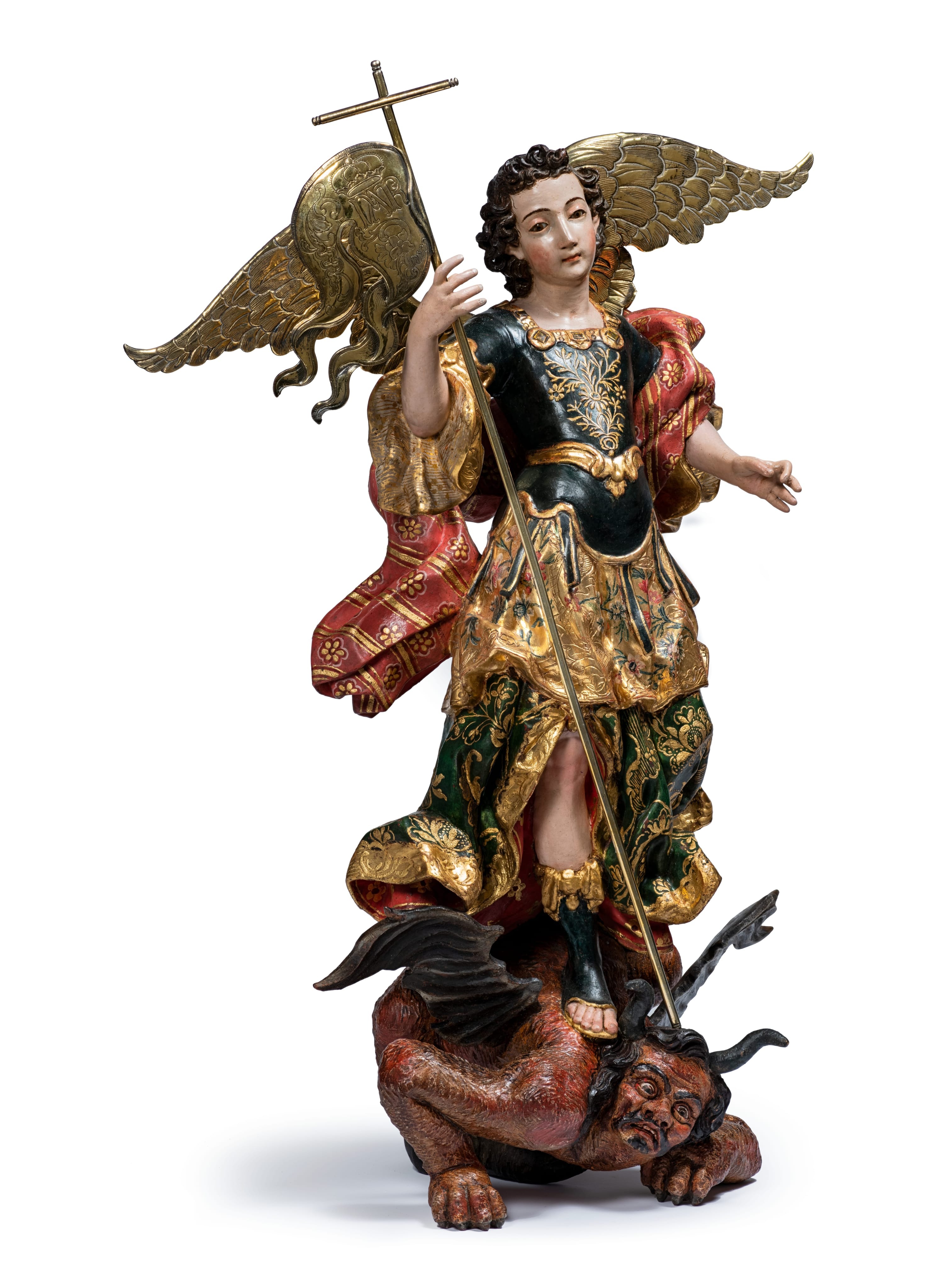 Unidentified sculptor and polychromer, Saint Michael Vanquishing