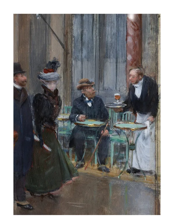 Jean Béraud, Parisian Street Scene: Boulevard des Capucines, circa