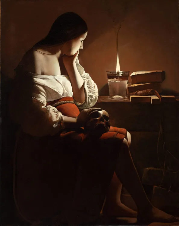 Georges de La Tour, The Magdalen with the Smoking Flame, circa
