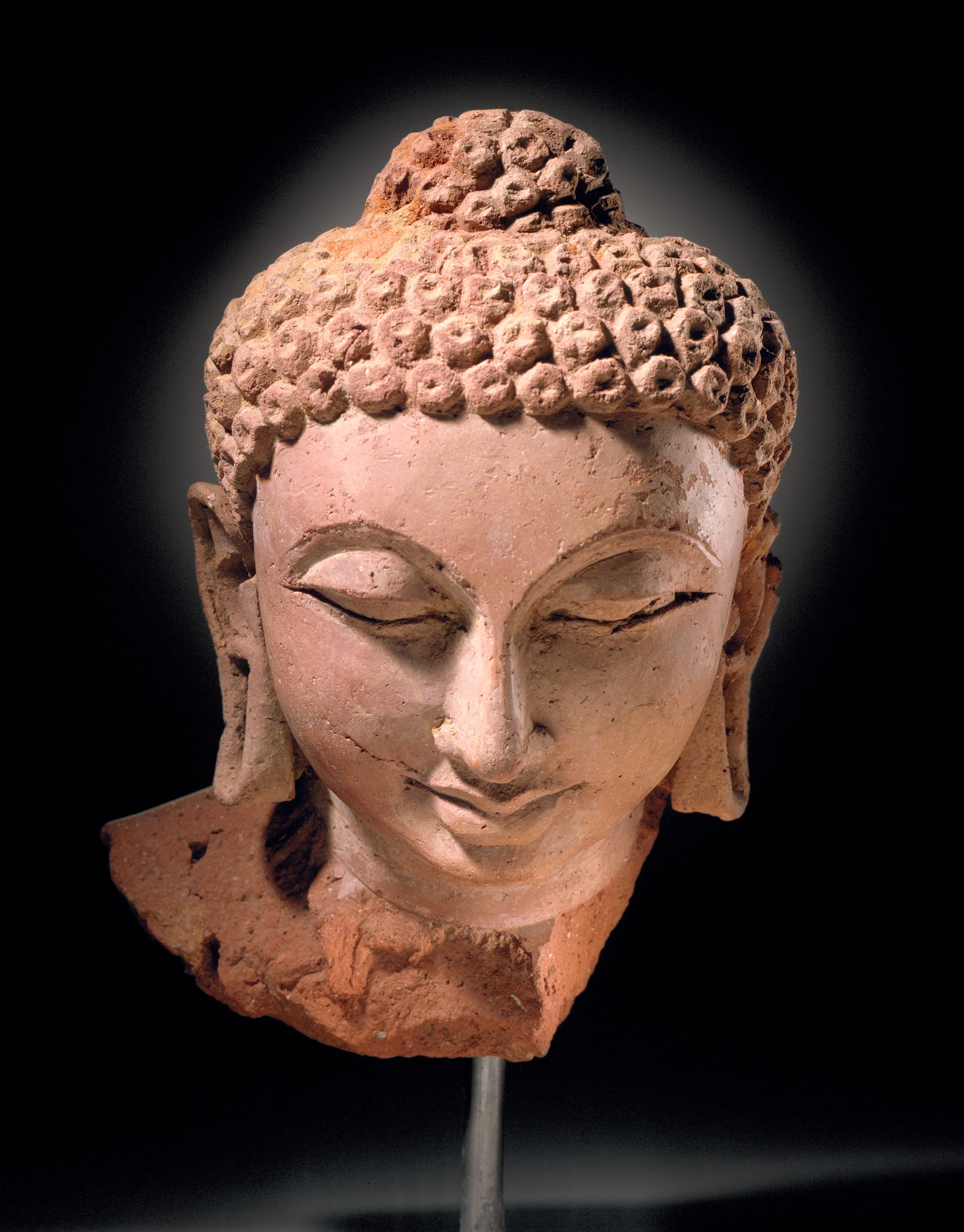 Unknown, Head of Buddha Shakyamuni, circa 400-415 | LACMA Collections