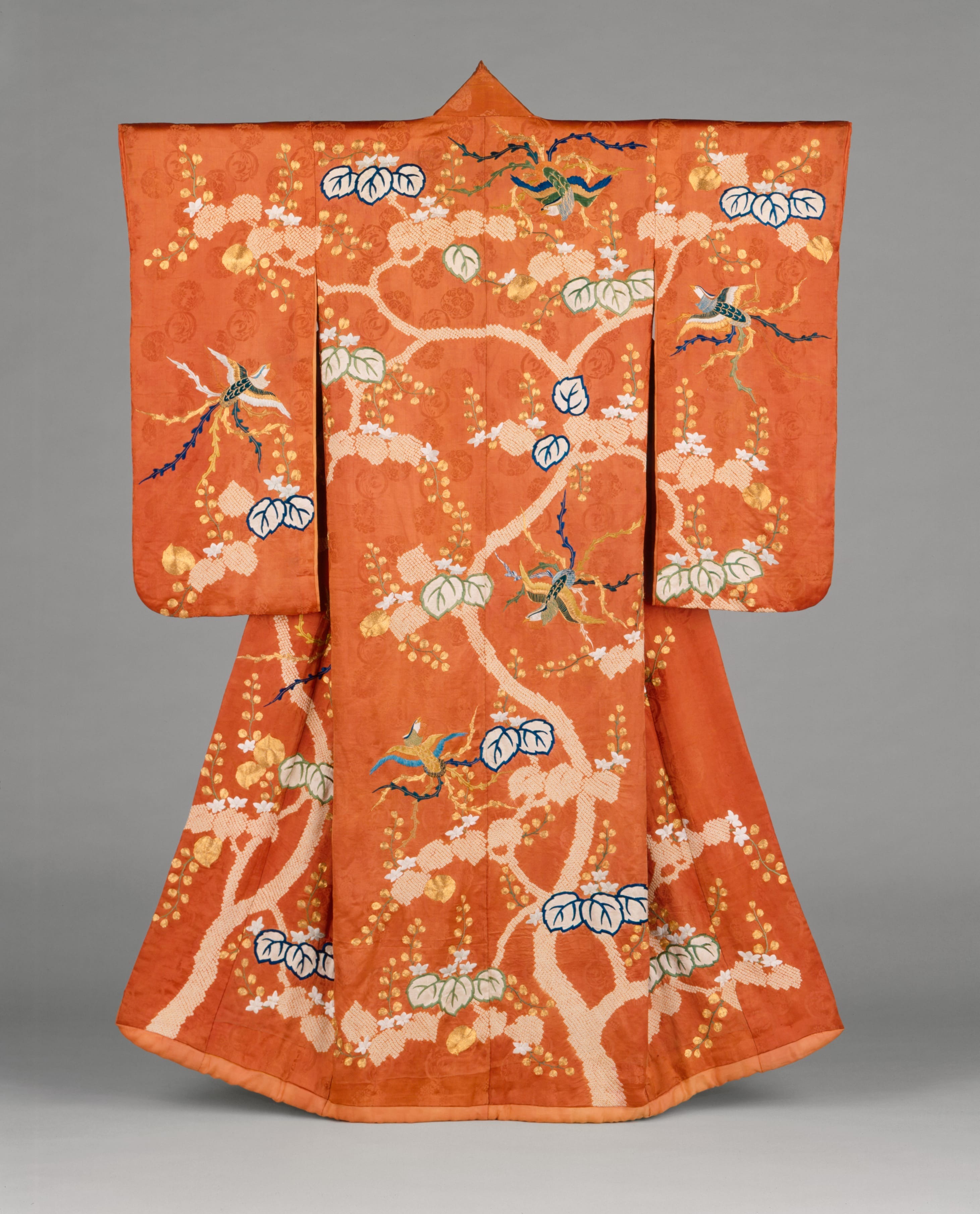 Unknown, Woman's Furisode (Kimono) with Paulownia Tree and