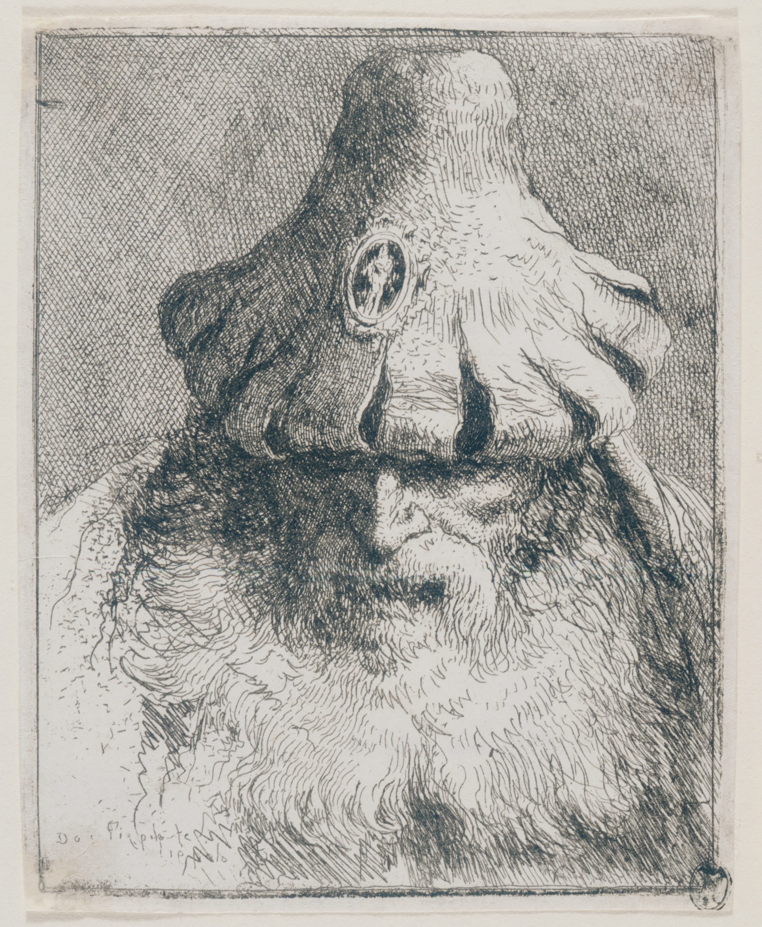 Old Man with Conical Hat