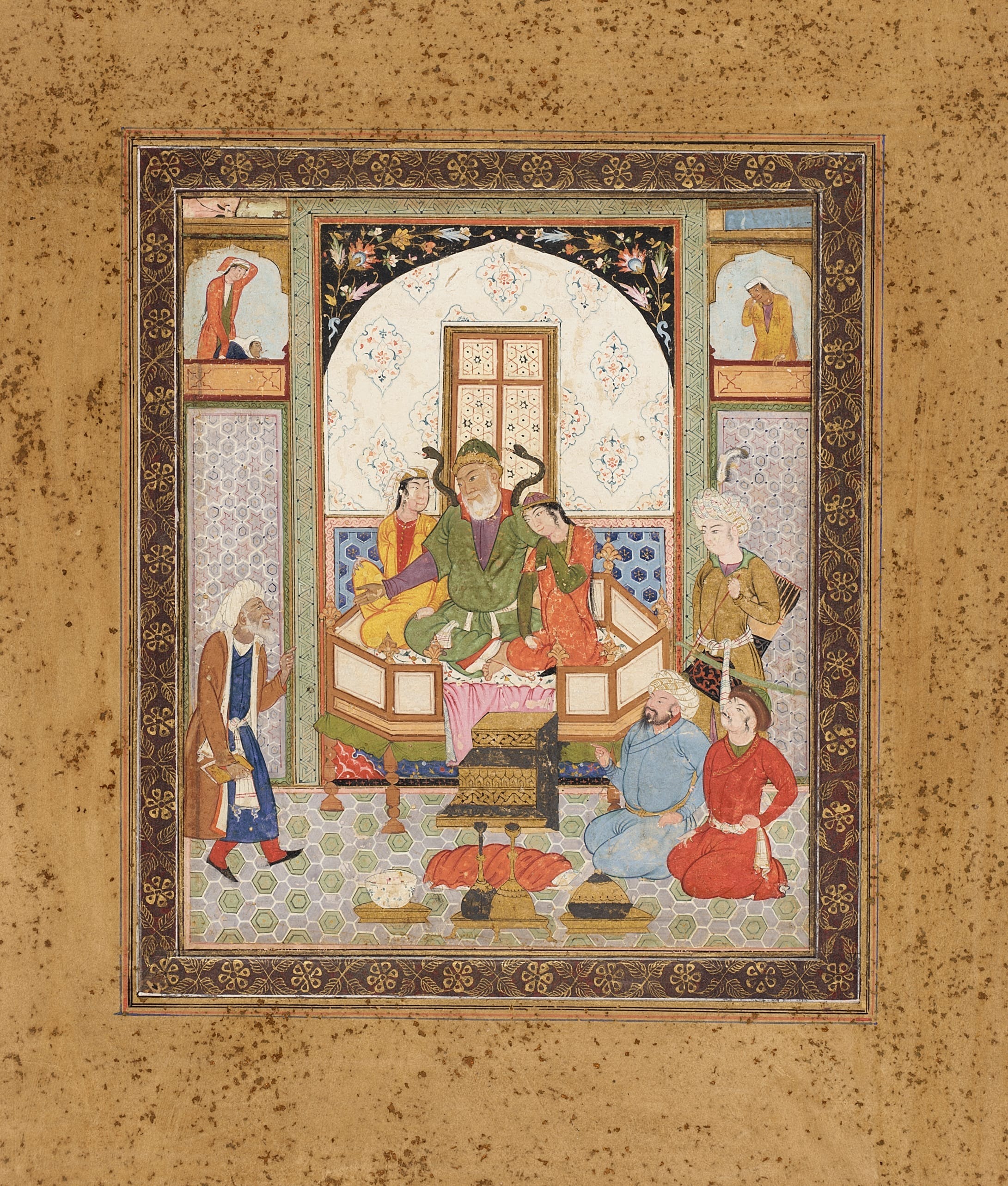 生贄の玉座　Throne of Sacrifice Unknown, Zahhak Enthroned with the Two Daughters of Jamshid, Page