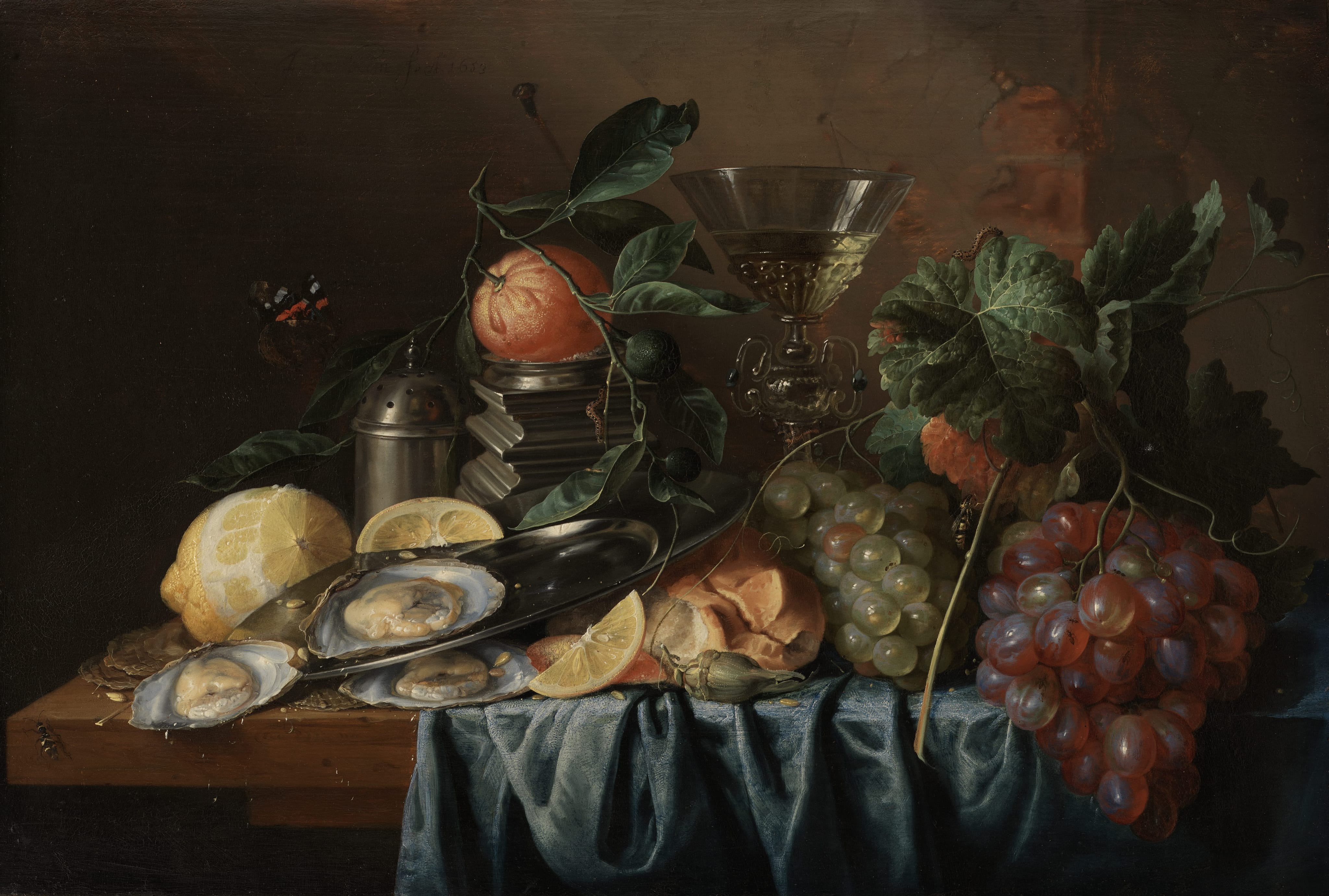 Still Life with Oysters and Grapes