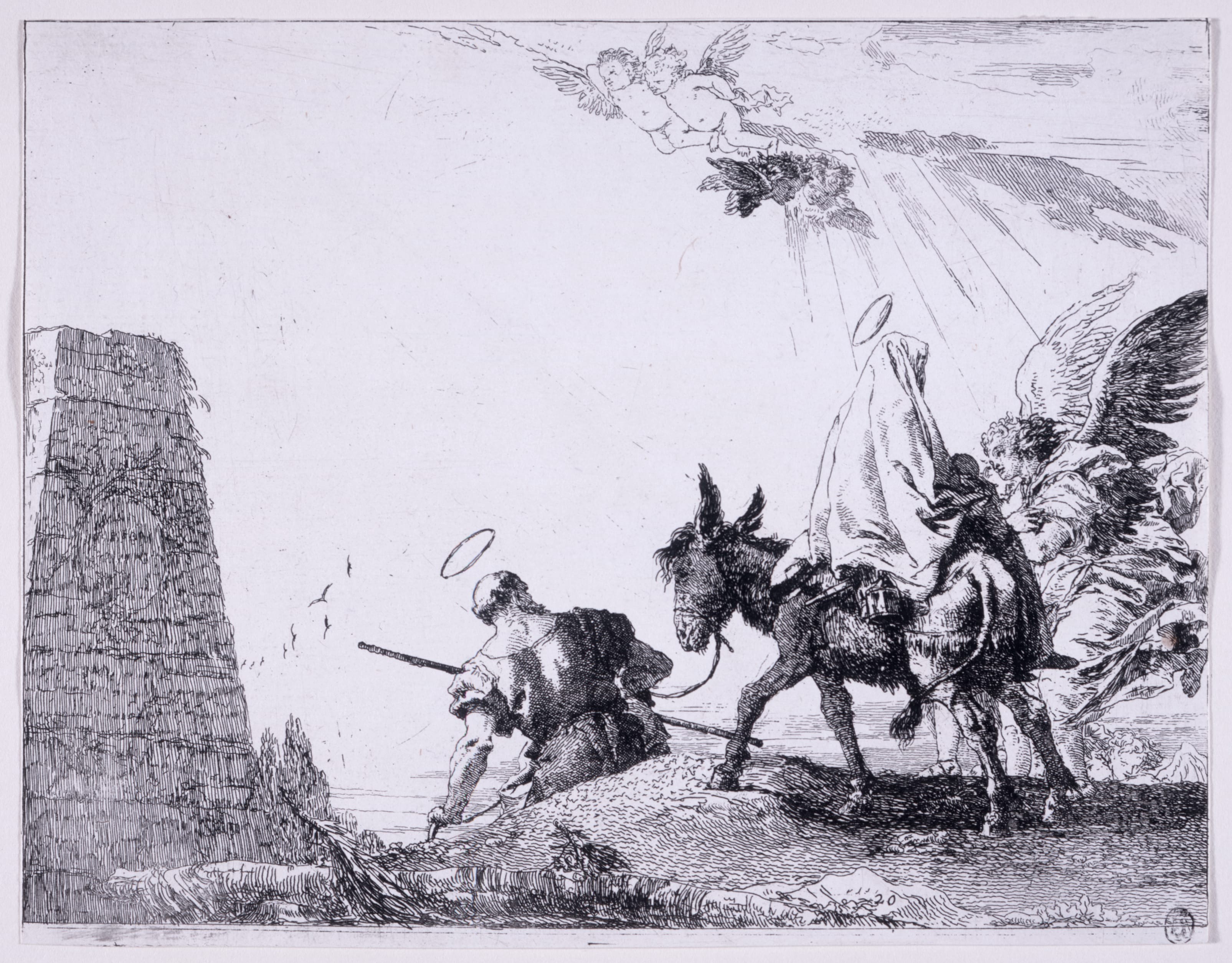 The Holy Family Passing a Pyramid