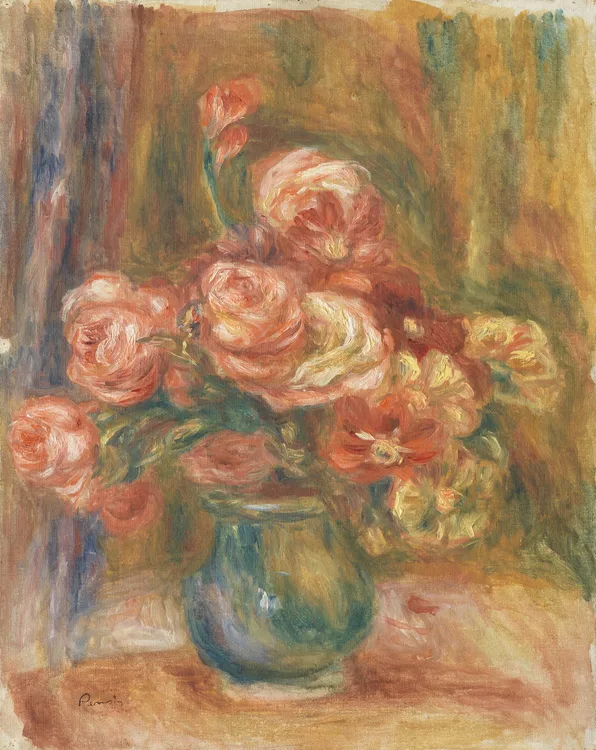 Pierre-Auguste Renoir, Vase of Roses, c. 1890-1900 | LACMA Collections