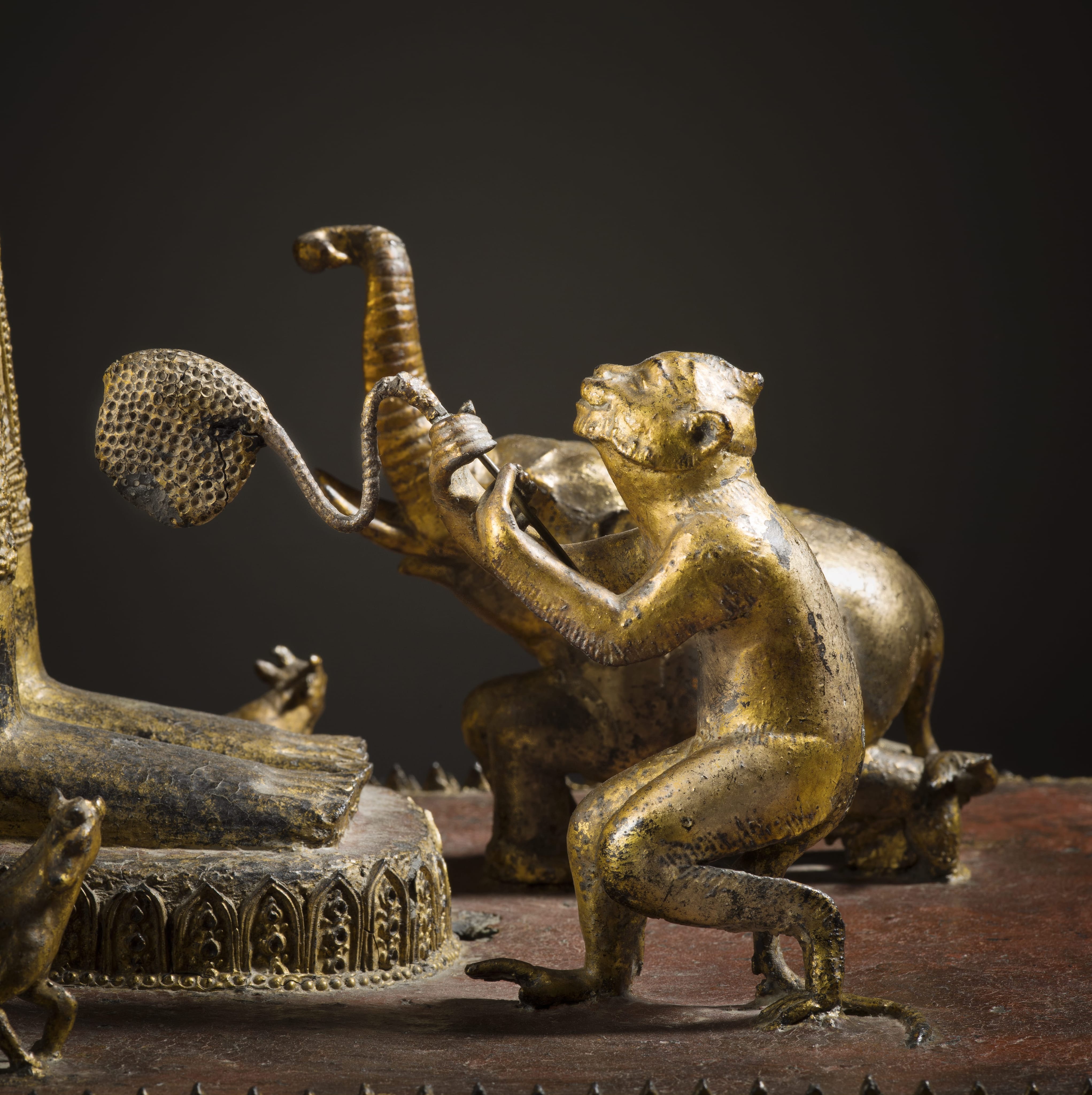 Unknown, Monkey's Gift of Honey to Buddha Shakyamuni in the
