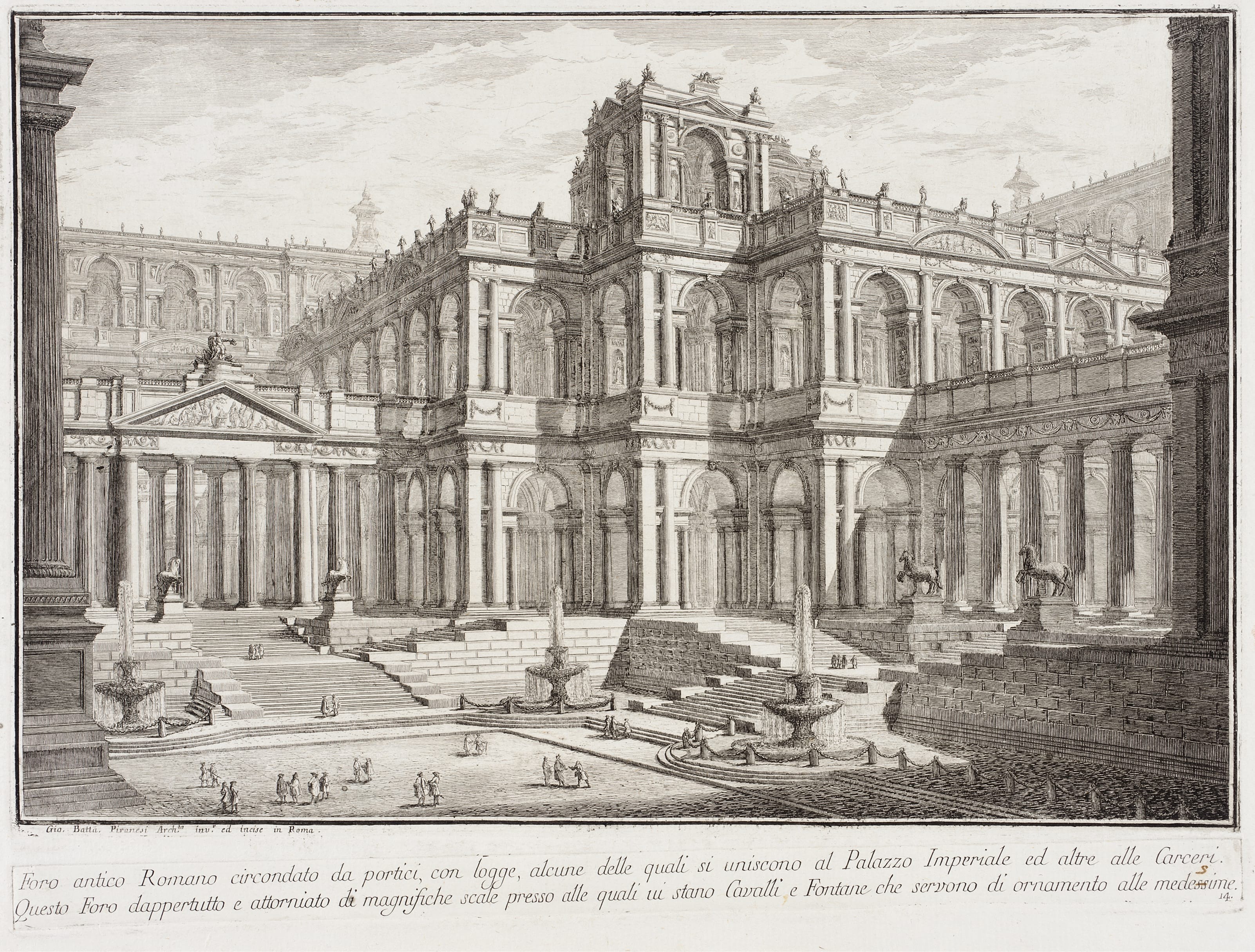 Ancient Forum Surrounded by Porticoes