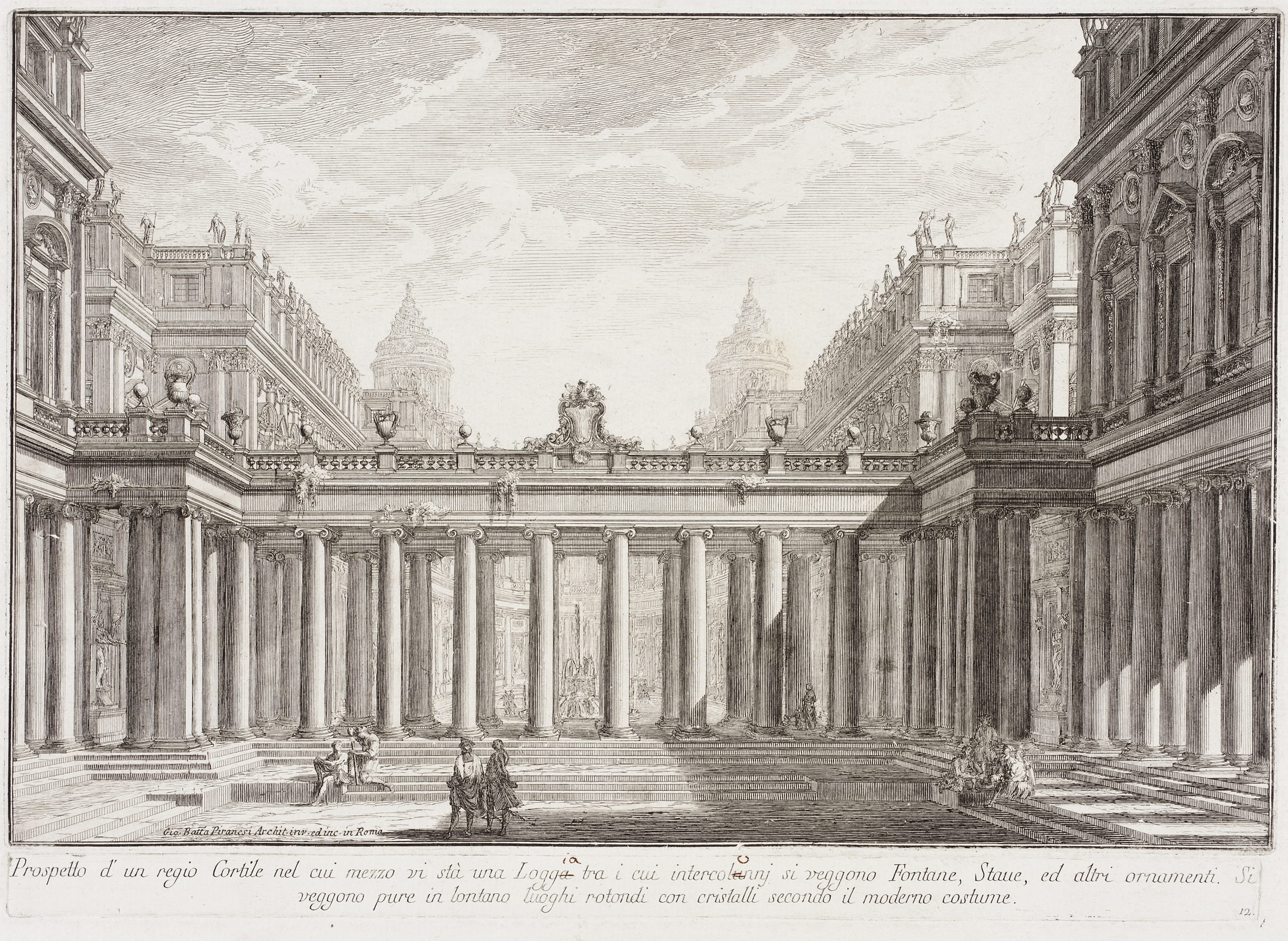 Courtyard Surrounded by Porticoes