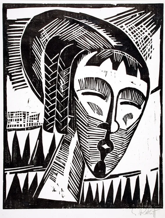 Karl Schmidt-Rottluff, Girl from Kaunas, 1918, published 1919