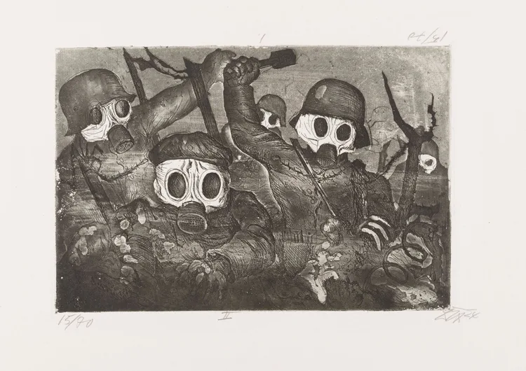 Otto Dix, Shock Troops Advance under Gas, 1924 | LACMA Collections