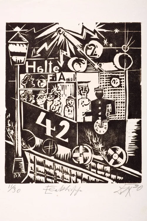 ドイツ/古本 L'ART DES EMBLEMES Otto Dix, Nine woodcuts, 1922 | LACMA Collections