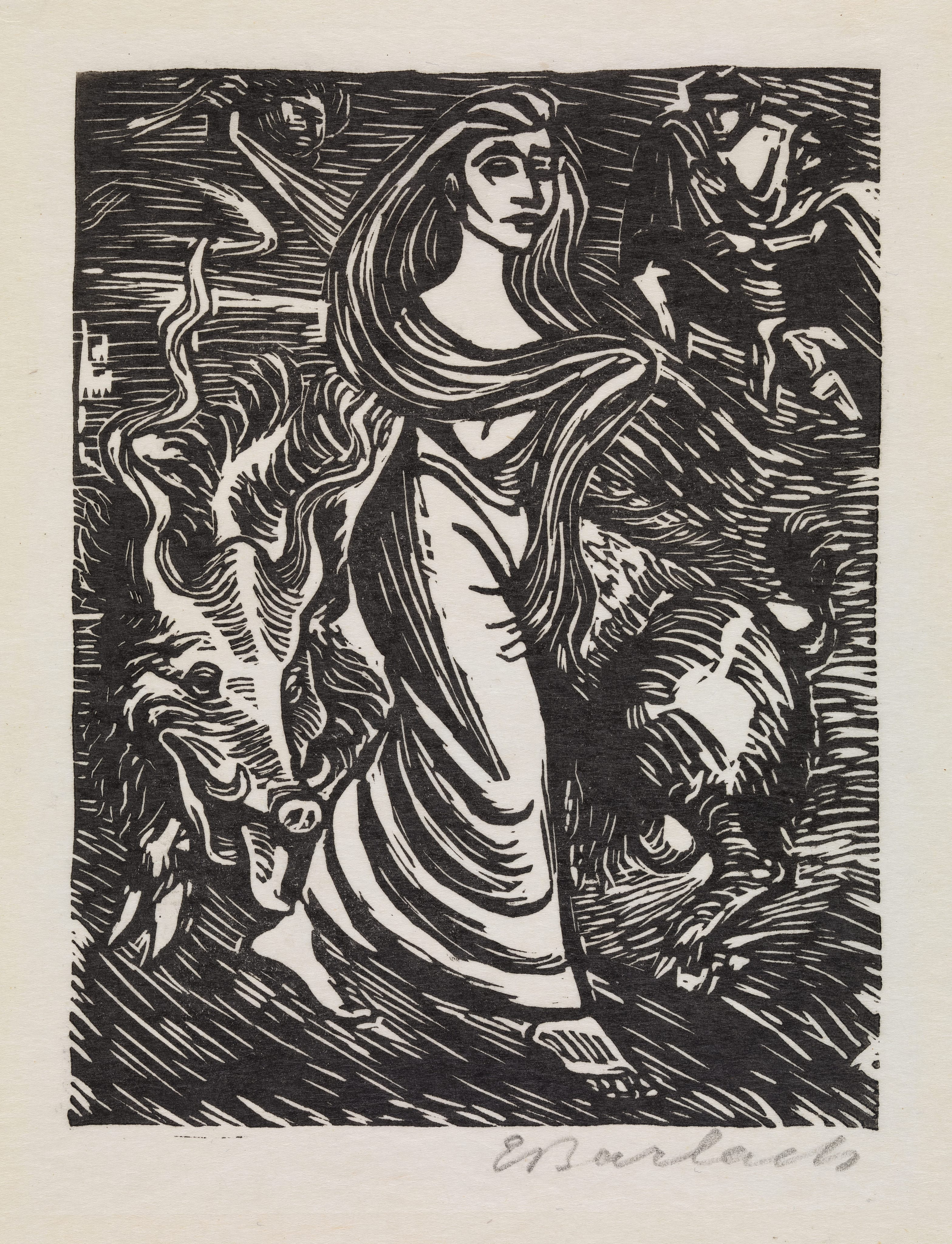 Ernst Barlach, Lilith, Adam's first wife, 1922, published 1923
