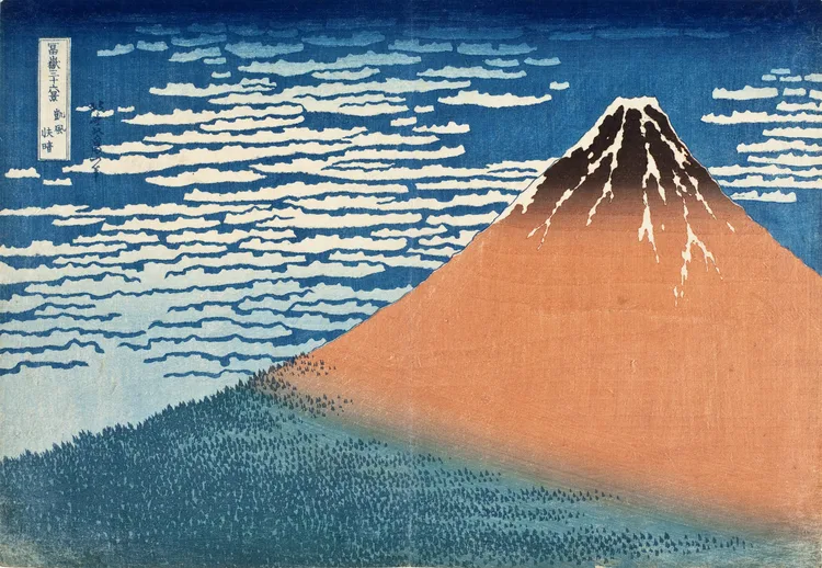 Katsushika Hokusai, South Wind, Clear Dawn, circa 1830-1831