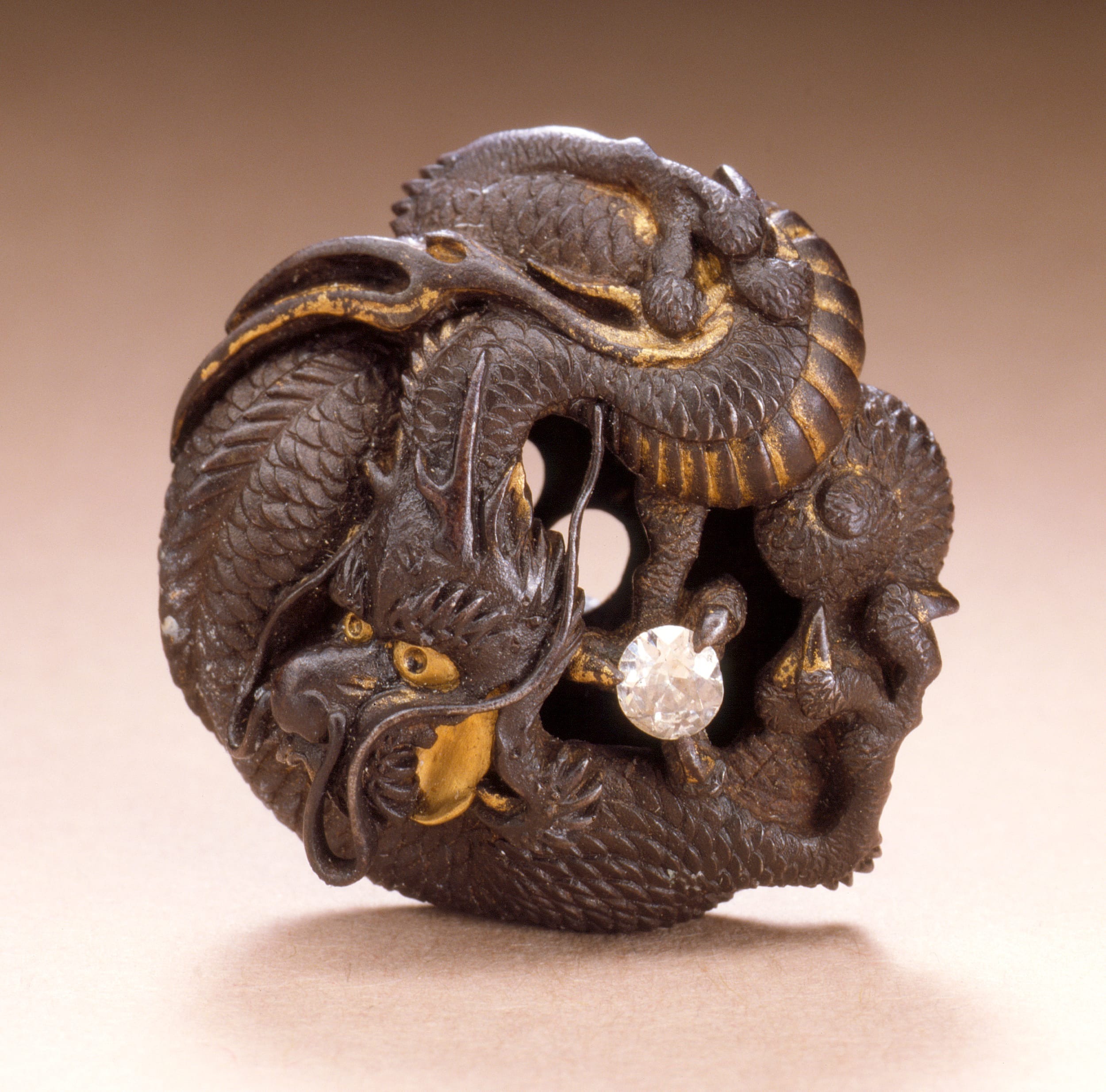 Mitsukiyo, Dragon Guarding the Jewel of the Buddha, 19th century