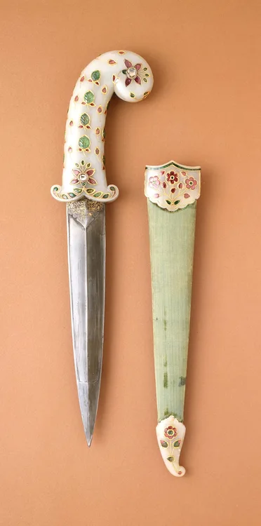 Unknown, Dagger (Khanjar) and Sheath, Hilt: circa 1675-1700; Blade