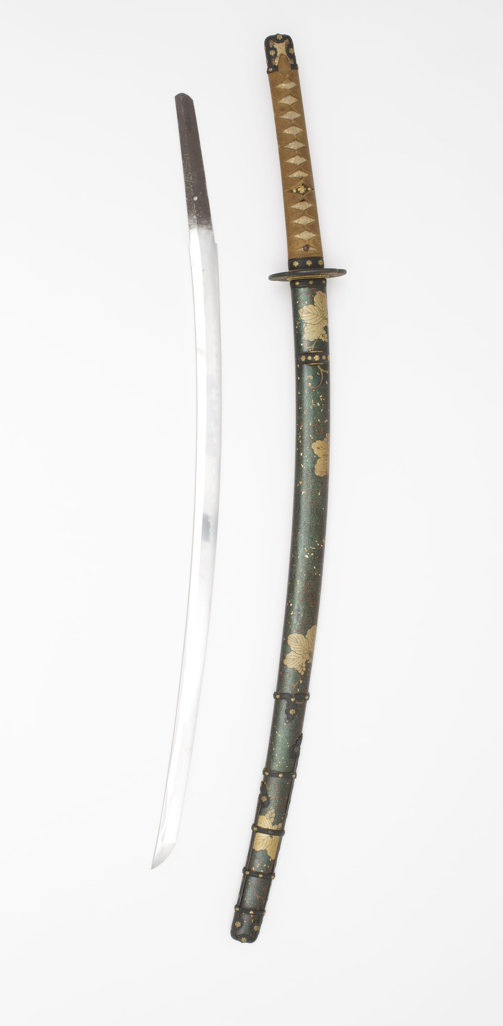 Yokoyama Sukenaga, Long Sword Blade and Mountings from Daisho Pair