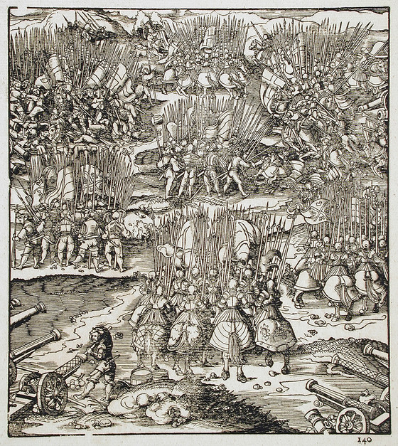 The Battle Near Vicenza by Leonhard Beck